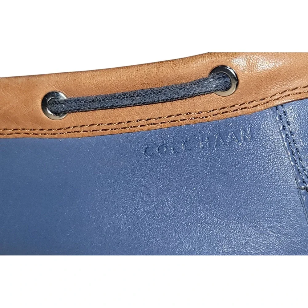 Cole Haan Cornell Men's Boat Shoe 13 M Blue Leather Grand OS Casual C32579